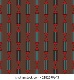 Seamless pattern, art deco style. Design for print on fabric. Vector illustration 