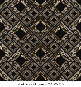 Seamless Pattern Art Deco Style Black Stock Vector (Royalty Free) 537902251