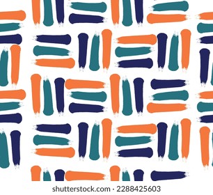 seamless pattern art design with striped grunge bamboo fence style
