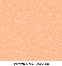 Seamless pattern with art doodle pencils. Kids background.