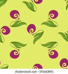 Seamless pattern in Art nouveau style