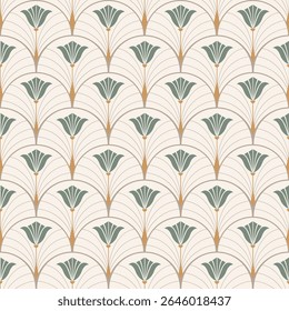 Seamless pattern in Art Nouveau style. Vector pattern for wallpaper, packaging, textile