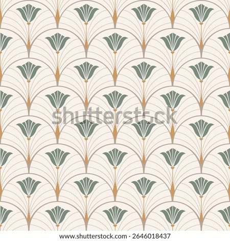 Seamless pattern in Art Nouveau style. Vector pattern for wallpaper, packaging, textile