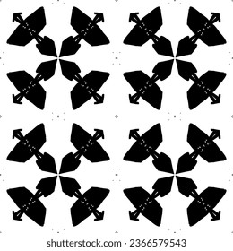 Nahtloses Muster im Jugendstil.Komplexes geometrisches Muster.Ein Muster aus feinen Linien.Zarter schwarzer Spitz auf weißem Hintergrund.Mesh Muster.Für die Dekoration von Stoff, Papier, Tapete und Verpackung.