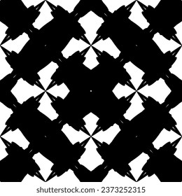 Seamless pattern in art Nouveau style.Complex geometric pattern.A pattern of fine lines.Delicate black lace on a white background.Mesh pattern.For decorating fabric, paper, Wallpaper, and packaging.