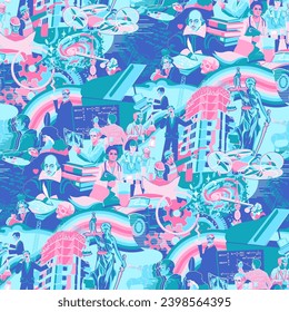 Seamless pattern of Artificial Intelligence and Neural Networking