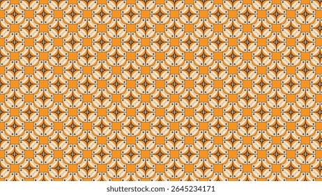 Padrão contínuo de raposas laranjas abstratas artísticas em um design repetitivo