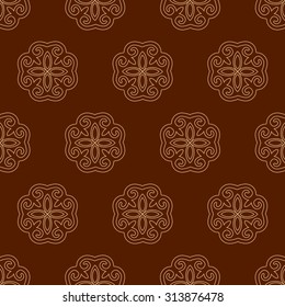 Seamless pattern with an Asian design. Oriental floral motifs. Decorative background for greeting cards, invitations, web design.