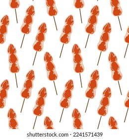 Seamless pattern of asian food, japan food