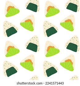 Seamless pattern of asian food, japan food