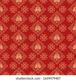 Seamless pattern in Asian style. Modern pattern background. Textile design texture. Vector graphics.