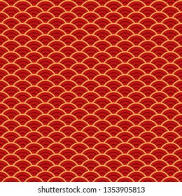 Seamless pattern in asian style. Traditional chinese background.