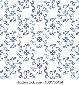 Seamless pattern Asian traditional geometric pattern with Chinese or Japanese curve line pattern. Suitable for wrapping paper