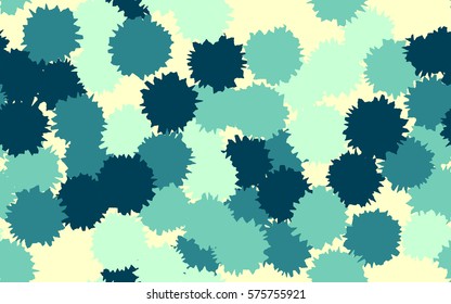 Seamless pattern. Asymmetric stars. Chaos of colors. Fashion camouflage.