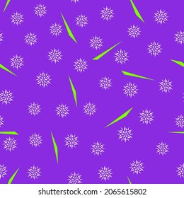 Nahtloses Muster. Asymmetrische Kristallblumen auf abstraktem Hintergrund.