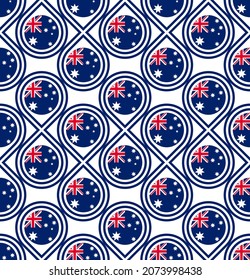 seamless pattern of australia flag. vector illustration

