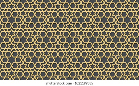 Seamless pattern in authentic arabian style. Color watches control