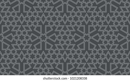 Seamless pattern in authentic arabian style. Color watches control