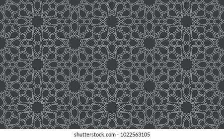 Seamless pattern in authentic arabian style. Color watches control. Vector illustration