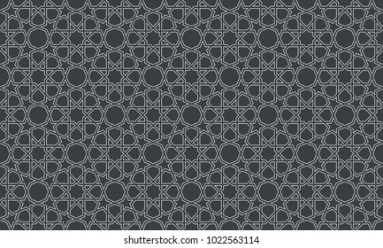 Seamless pattern in authentic arabian style. Color watches control. Vector illustration