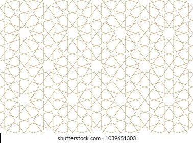 Seamless pattern in authentic arabian style. Vector illustration