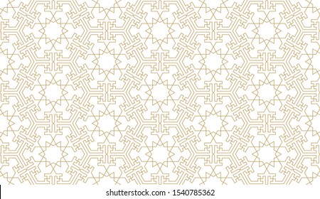 Seamless pattern in authentic arabian style. Vector illustration