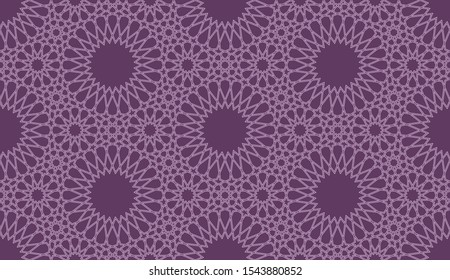 Seamless pattern in authentic arabian style. Vector illustration