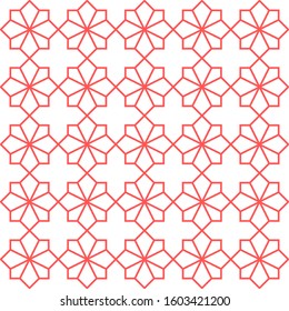 Seamless pattern in authentic arabian style. Vector illustration