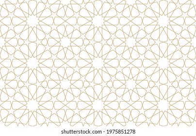 Seamless pattern in authentic arabian style. Vector illustration