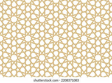 Seamless pattern in authentic arabian style. Vector illustration