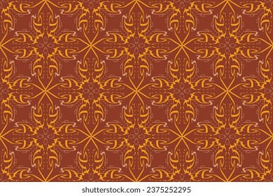 Seamless pattern in authentic arabian style. Vector illustration