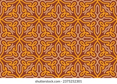 Seamless pattern in authentic arabian style. Vector illustration