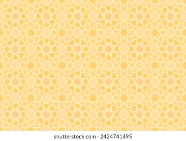 Seamless pattern in authentic arabian style. Vector illustration