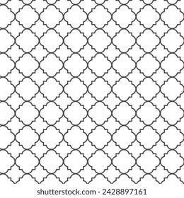 Seamless  pattern in authentic Arabian style. vector illustration
