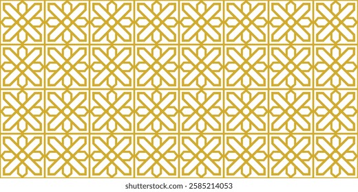 Seamless pattern in authentic arabian style. Vector illustration