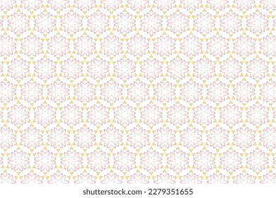 Seamless pattern in authentic japanese style. Vector Geometric illustration. Cherry blossom petals pattern.