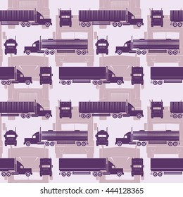 Seamless pattern in the automotive theme.