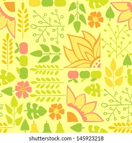 Seamless pattern autumn 