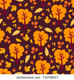 Seamless pattern autumn
