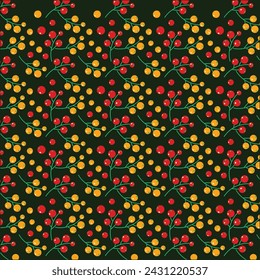 Seamless pattern with autumn Background vector