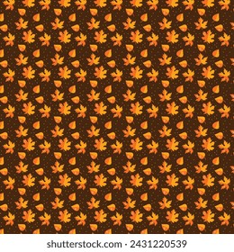 Seamless pattern with autumn Background vector