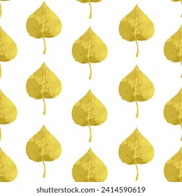 Seamless pattern with autumn colorful leaves.Vector graphics.