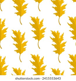 Seamless pattern with autumn colorful leaves.Vector graphics.