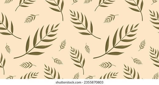 Patrón sin foco con ceniza verde otoñal o hojas de colmena. Perfecto para papel tapiz, papel envolvente, sitios web, antecedentes, medios sociales, blog, presentación y tarjetas de felicitación.