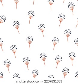 seamless pattern with autumn herd. wallpaper greeting textile background packing