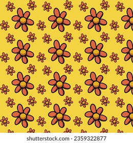 Seamless pattern Autumn leaf border. Gift wrap and scrapbook. Vector illustration for wallpaper, gift paper, fill patterns, web page backgrounds, autumn greeting cards.