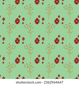 Seamless pattern Autumn leaf border. Gift wrap and scrapbook. Vector illustration for wallpaper, gift paper, fill patterns, web page backgrounds, autumn greeting cards.