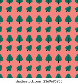Seamless pattern Autumn leaf border. Gift wrap and scrapbook. Vector illustration for wallpaper, gift paper, fill patterns, web page backgrounds, autumn greeting cards.