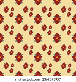 Seamless pattern Autumn leaf border. Gift wrap and scrapbook. Vector illustration for wallpaper, gift paper, fill patterns, web page backgrounds, autumn greeting cards.