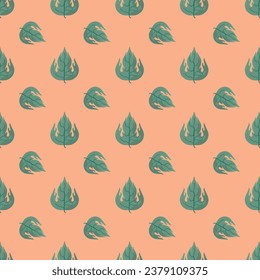 Nahtlose Muster Herbstblatt-Grenze. Geschenkpackung und Scrapbook. Vektorgrafik für Tapete, Geschenkpapier, Füllmuster, Hintergründe von Webseiten, Herbstgrußkarten.